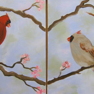 Couples Paint Love Birds