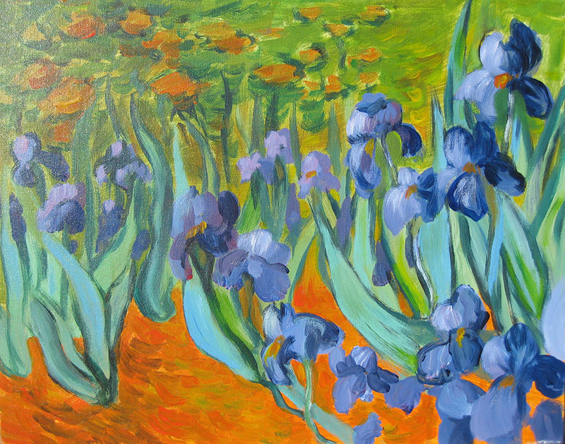 Van Gogh Blue Iris
