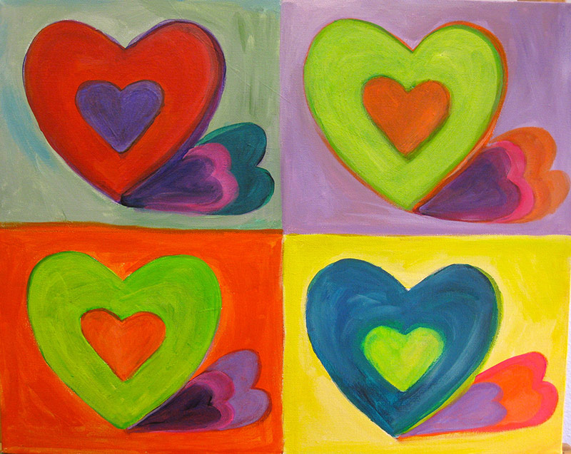 Warhol Hearts