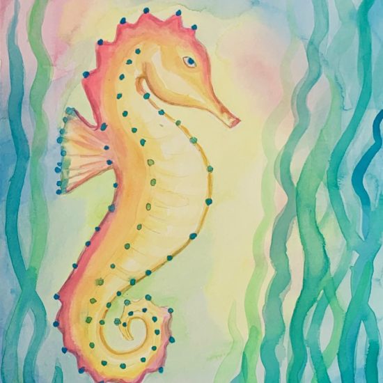 Rainbow Seahorse