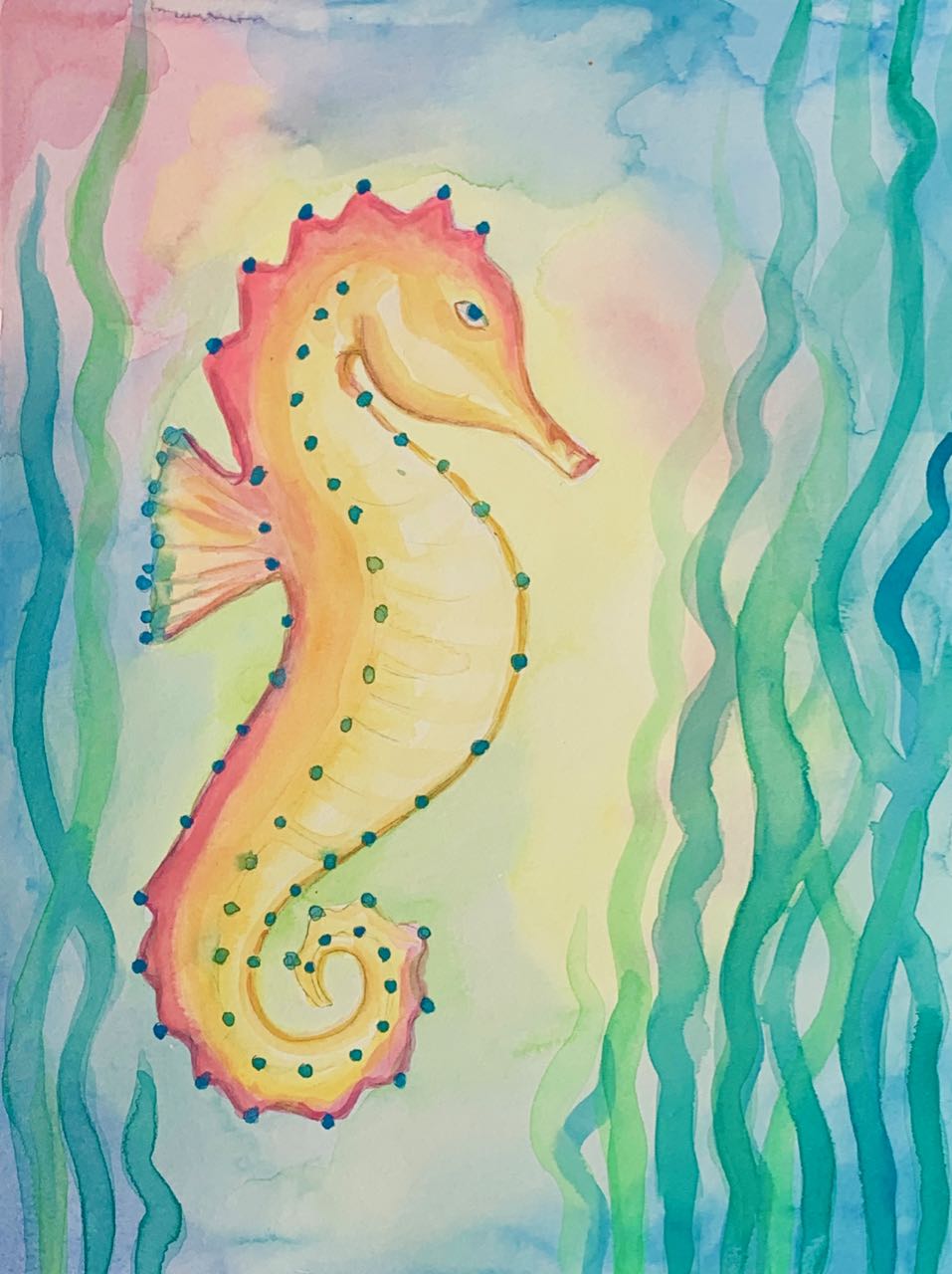 Rainbow Seahorse